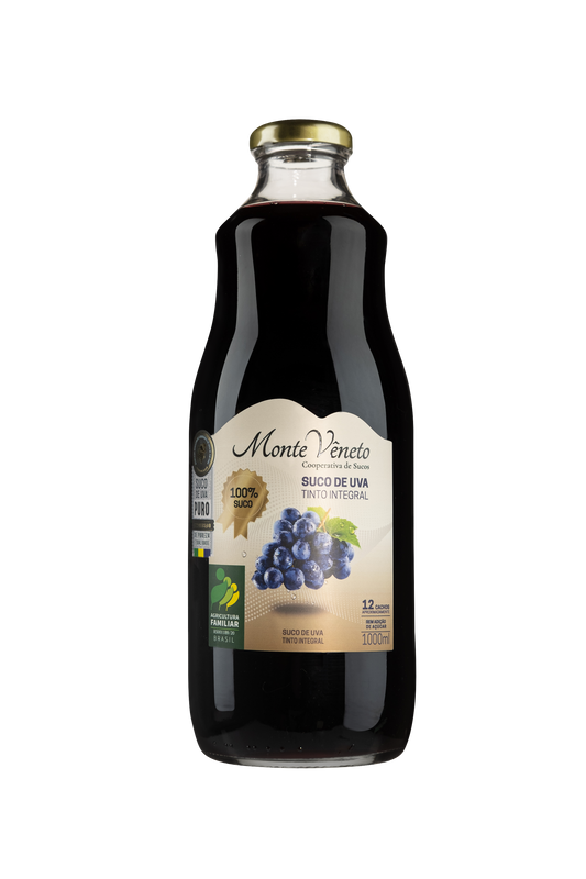 MONTE VENETO - JUS DE RAISIN ROUGE ENTIER - BOITE DE 6x1000ml - BB/MA: 12/NO/2026