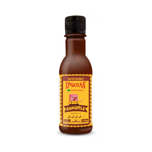 D'GOIAS - SAUCE AU PIMENT GOURMET - CHIPOTLE - BOITE DE 12x290g - BB/MA: 21/JL/2026