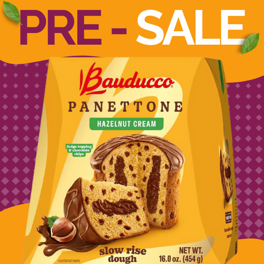BAUDUCCO - PANETTONE CRÈME DE NOISETTE - BOITE DE 12x454g - PRE-SALE!!!