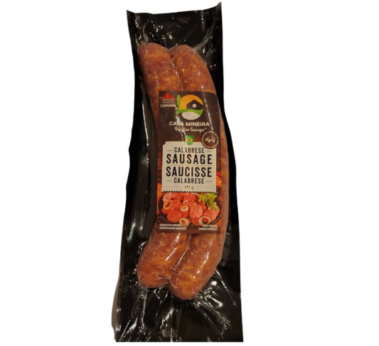 CASA MINEIRA - SAUCISSES AU PORC CALABRESA FUMEE- 12x375g - BB/MA: 27/OC/2025