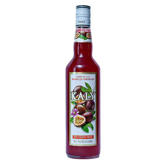 KALY - SIROP NATUREL FRUIT DE LA PASSION ROUGE - BOITE DE 6x700ml - BB/MA: 16/FE/2026