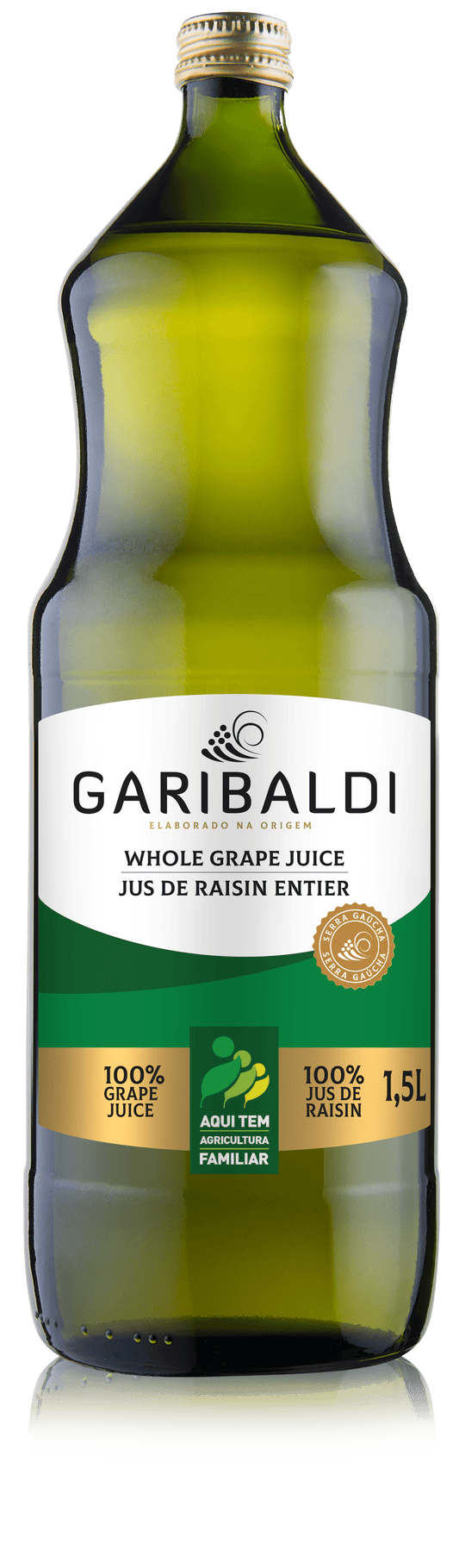 GARIBALDI - JUS DE RAISIN BLANC ENTIER - BOITE DE 6x1.5L - BB/MA: 31/AU/2025