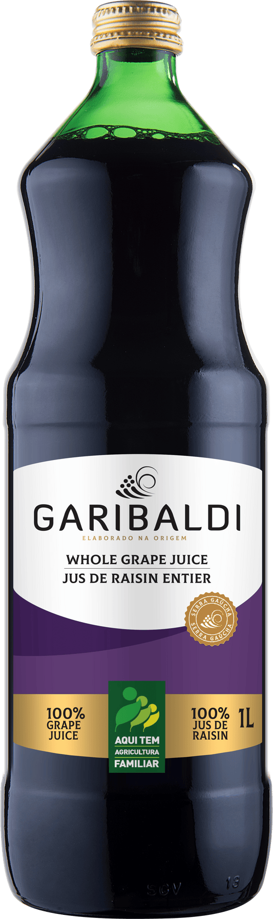 GARIBALDI - JUS DE RAISIN ROUGE ENTIER - BOITE DE 6x1L - BB/MA: 30/AL/2025