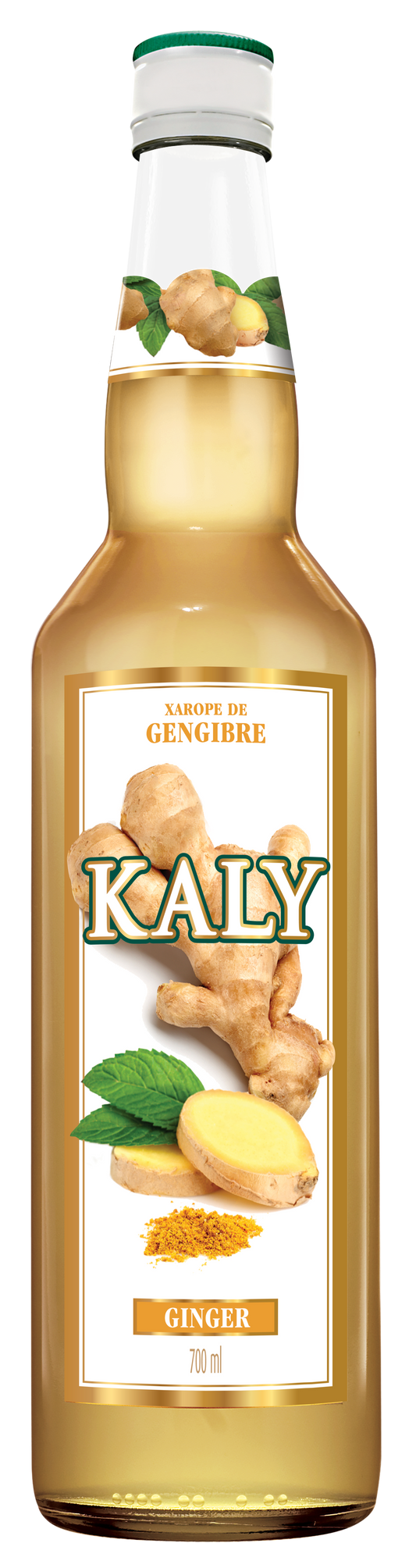 KALY - SIROP NATUREL DE GINGEMBRE - BOITE DE 6x700ml - BB/MA: 23/MR/2026